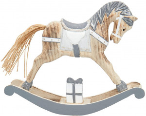 Декоративное украшение качалка horse grey large