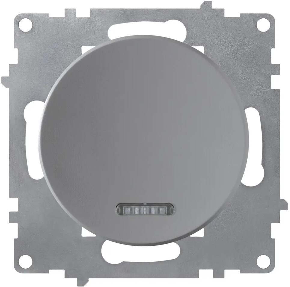 ONEKEYELECTRO Выключатель Florence с подсветкой, матовый серый 82127041