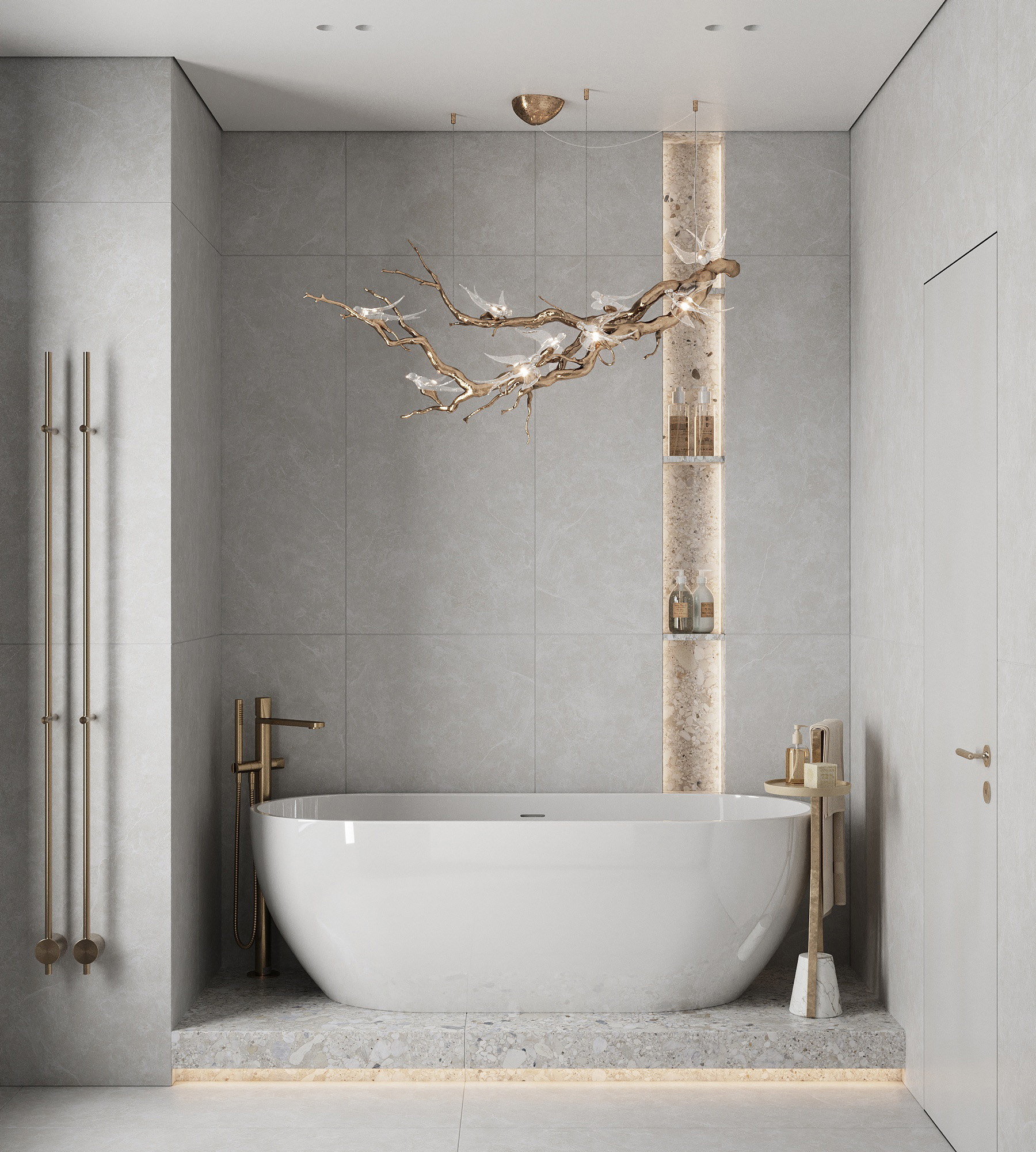 Керамогранит GLIATO TERRAZZO 60х120 Creanza SL1001-A  - Вид №2