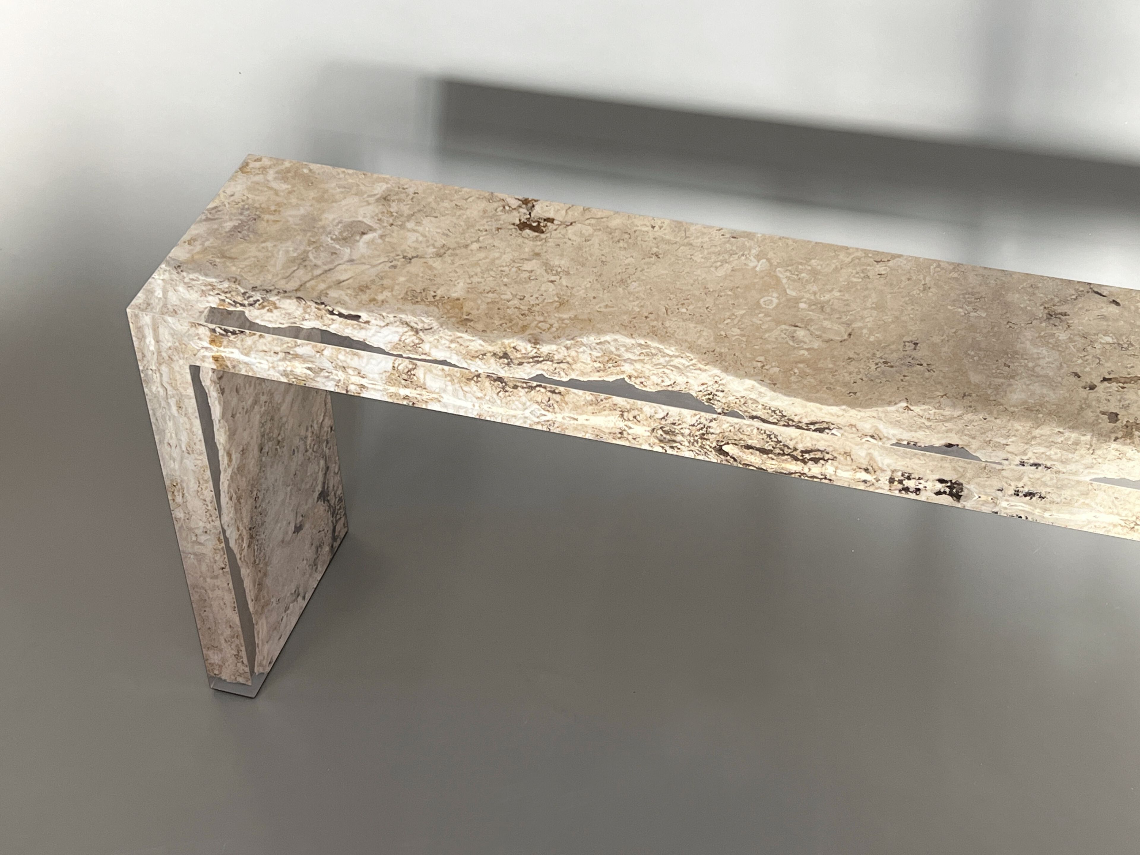 Прямоугольная консоль из травертина от Rapolano alcarol Bedrock ARCH-00045116 - Вид №5