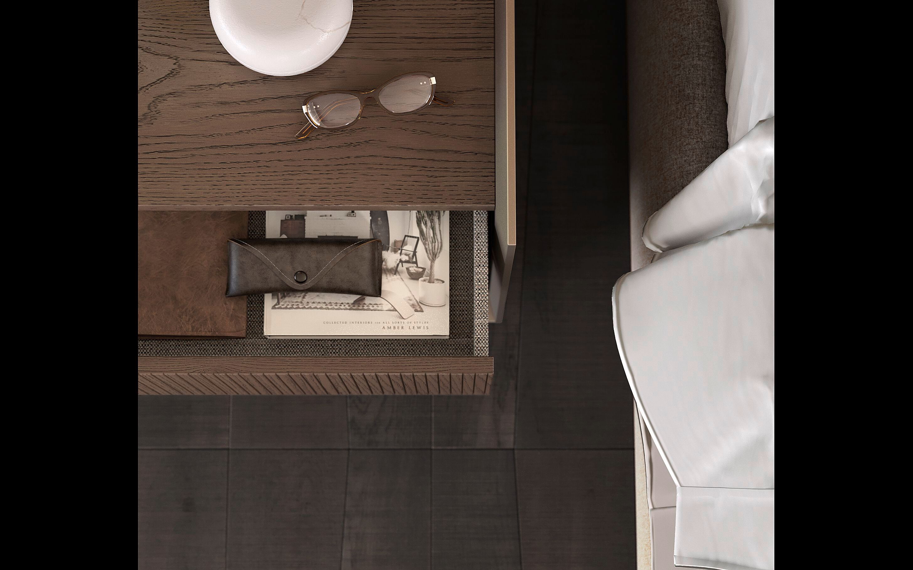 Двуспальная мягкая кровать из ткани Olivieri дресс-код ARCH-00076369 - Вид №14