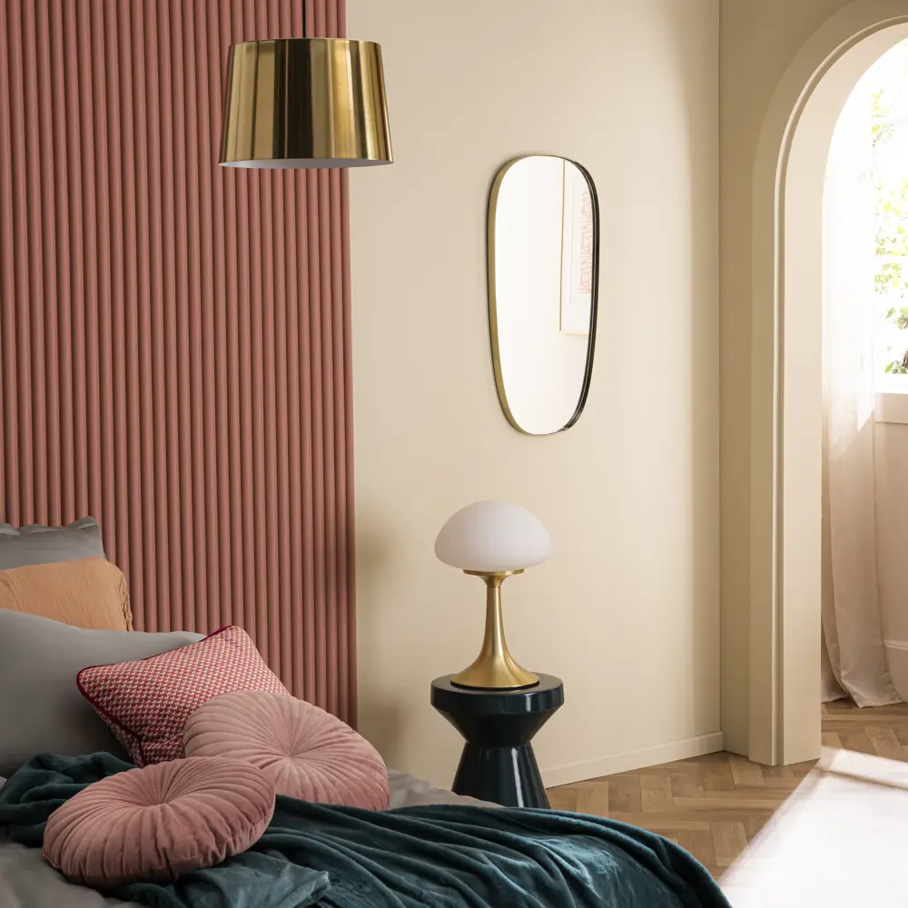 Зеркало декоративное KREAFORTA Glam Brass овальное 40x78 см металл цвет золотистый STLM-2181402 - Вид №8