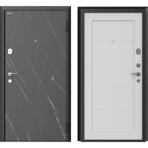 Дверь входная металлическая Премиум New 98x205 см правая серый силк маус