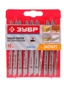Пилки для лобзика Зубр "ЭКСПЕРТ" 15580-H10 6615547
