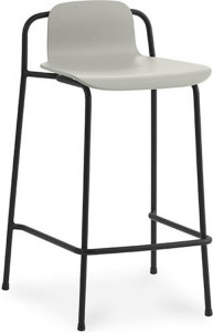 601792 Барный стул 65 см Черный Сталь Светло-серый Normann Copenhagen Studio