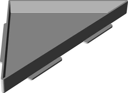 Канализационная арматура  Решетки  Треугольной формы VIEGA 605 704 Модель 4974.20 Santreyd  - Вид №2