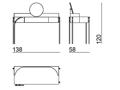Деревянный туалетный столик Bizzotto Italia Нара ARCH-00115890 - Вид №7