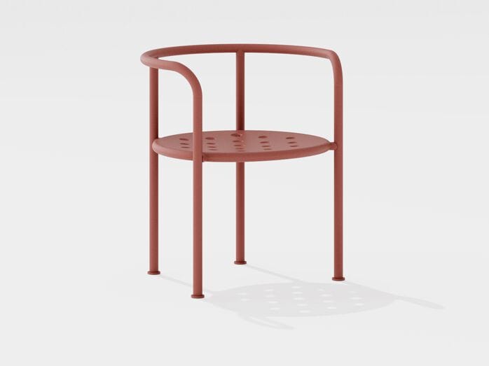 Алюминиевый стул с порошковым покрытием с подлокотниками FAST Roè ARCH-00081894