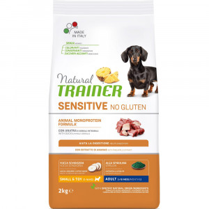 ПР0059549*6 Корм для собак TRAINER Natural Sensitive без глютена для мелких пород, утка сух. 2кг (упаковка - 6 шт) NATURAL TRAINER