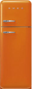 FAB30ROR5 Холодильник / отдельностоящий двухдверный холодильник,стиль 50-х годов, 60 см, оранжевый, петли справа SMEG
