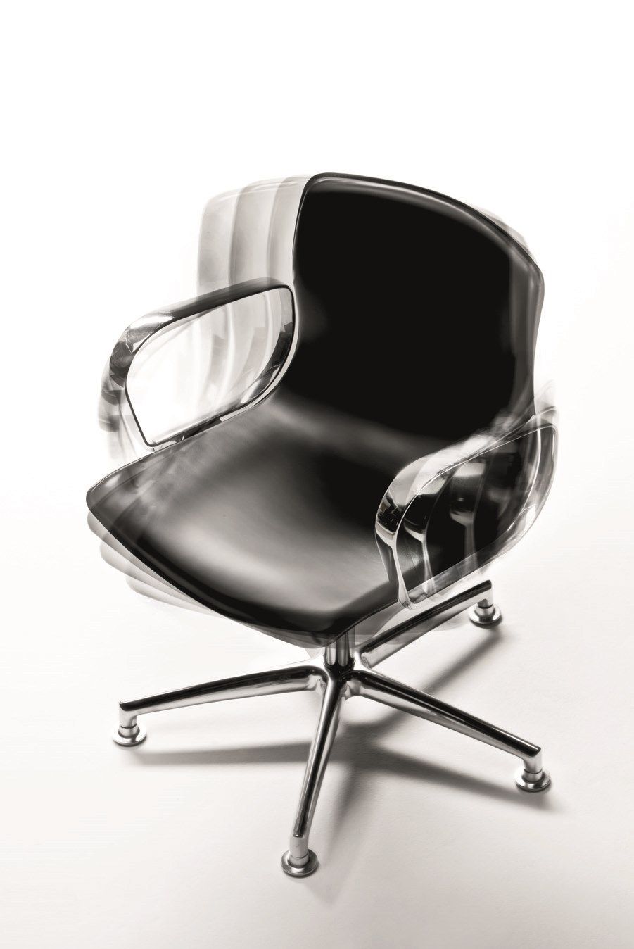 Кожаный мягкий поворотный операционный стул с подлокотниками VAGHI Union Guest ARCH-00144853 - Вид №4