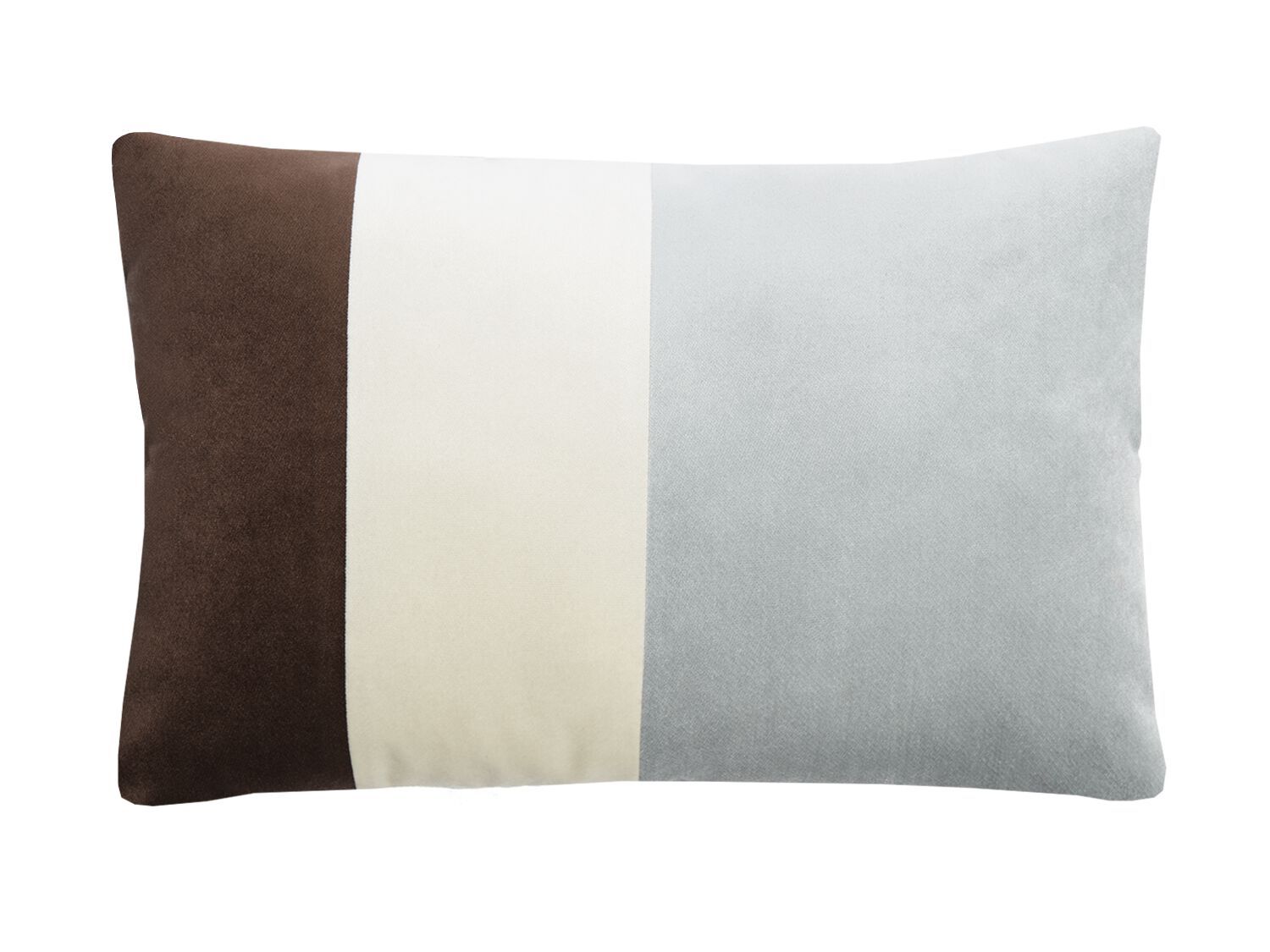 Бархатная прямоугольная полосатая подушка LO DECOR TRIPLE VELVET ARCH-00090888 - Вид №4