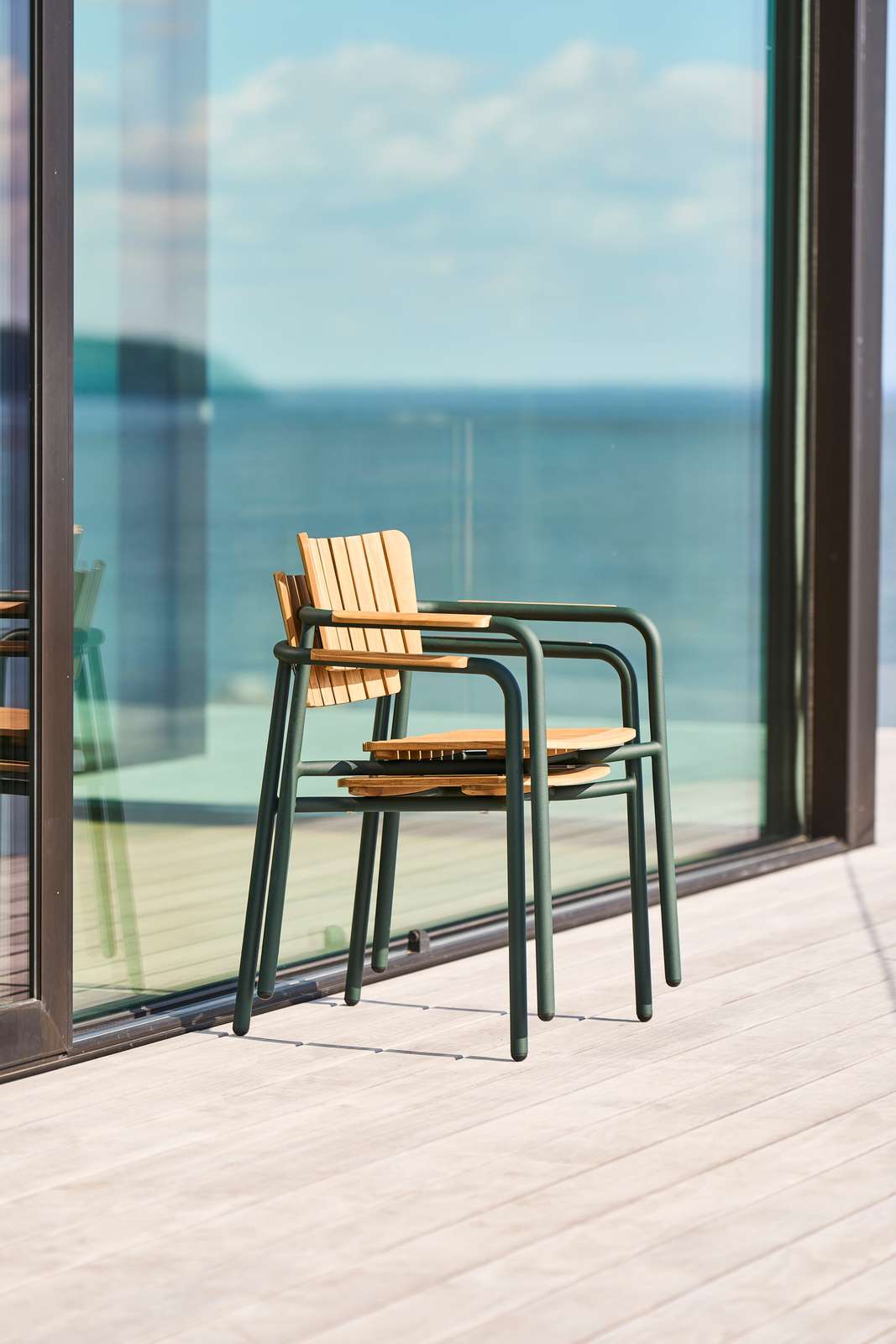 Алюминиевый и ТИК штабелируемый садовый стул с подлокотниками Mindo Mindo 119 ARCH-00017726 - Вид №1