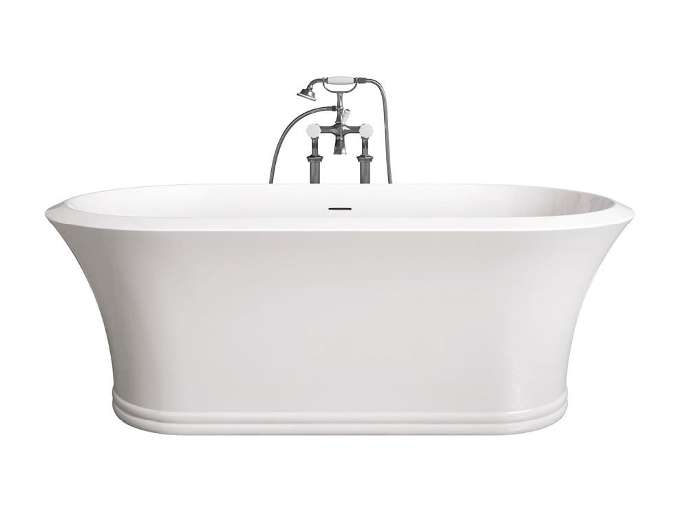 Овальная ванна в центре комнаты в White Tec Plus Devon&Devon Kalos ARCH-00115261