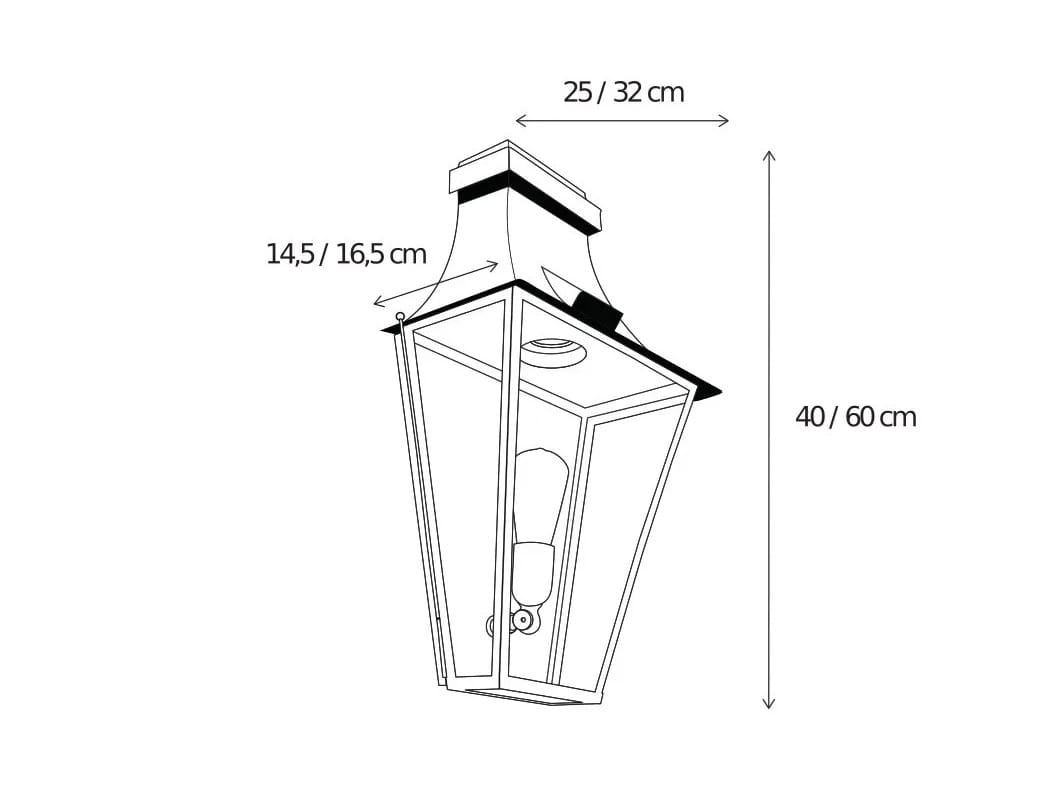 Латунная светодиодная наружная настенная лампа Authentage Lighting Gracieuze ARCH-00026286 - Вид №3