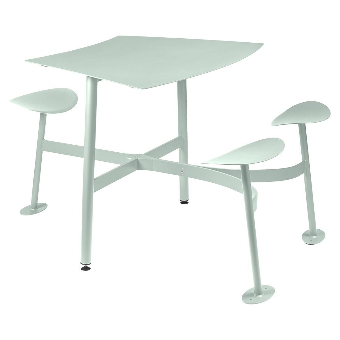 3-местный квадратный модульный стол со встроенными сиденьями Fermob Bolder ARCH-00089159 - Вид №23