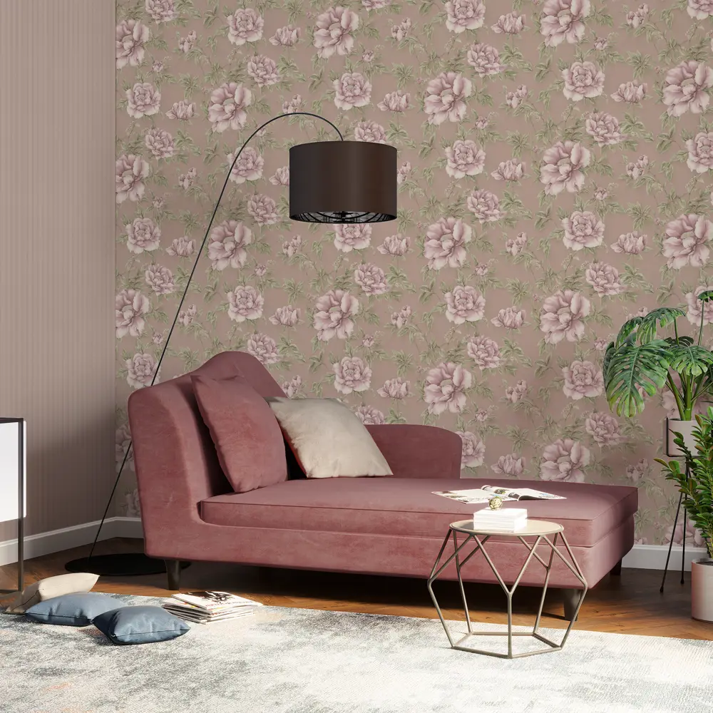 Обои флизелиновые Home Color Pion коричневые 1.06 м HC71520-54 STLM-2024972 - Вид №3