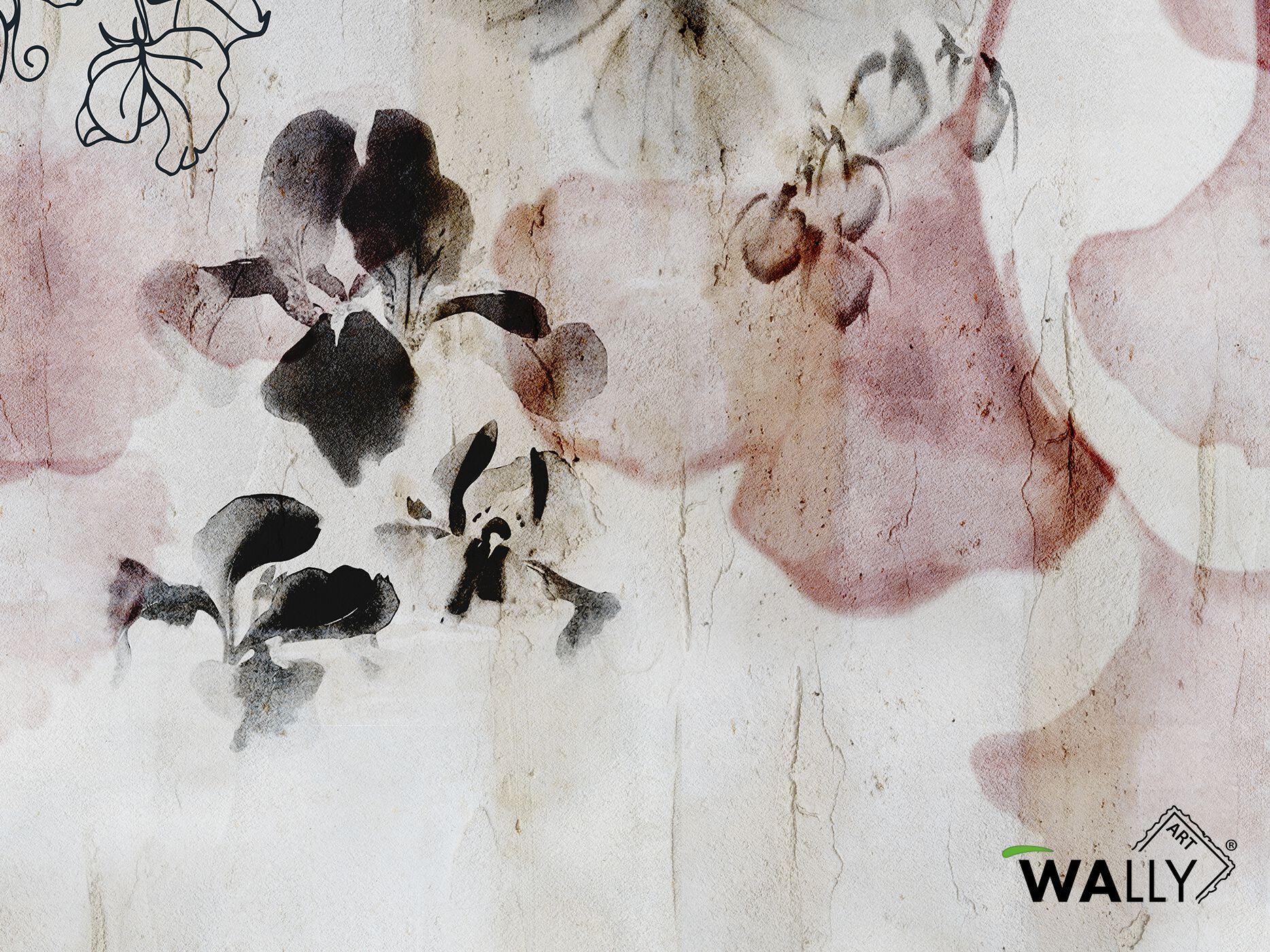 Моющиеся нетканые обои WALLYART DAISY ARCH-00030621 - Вид №5