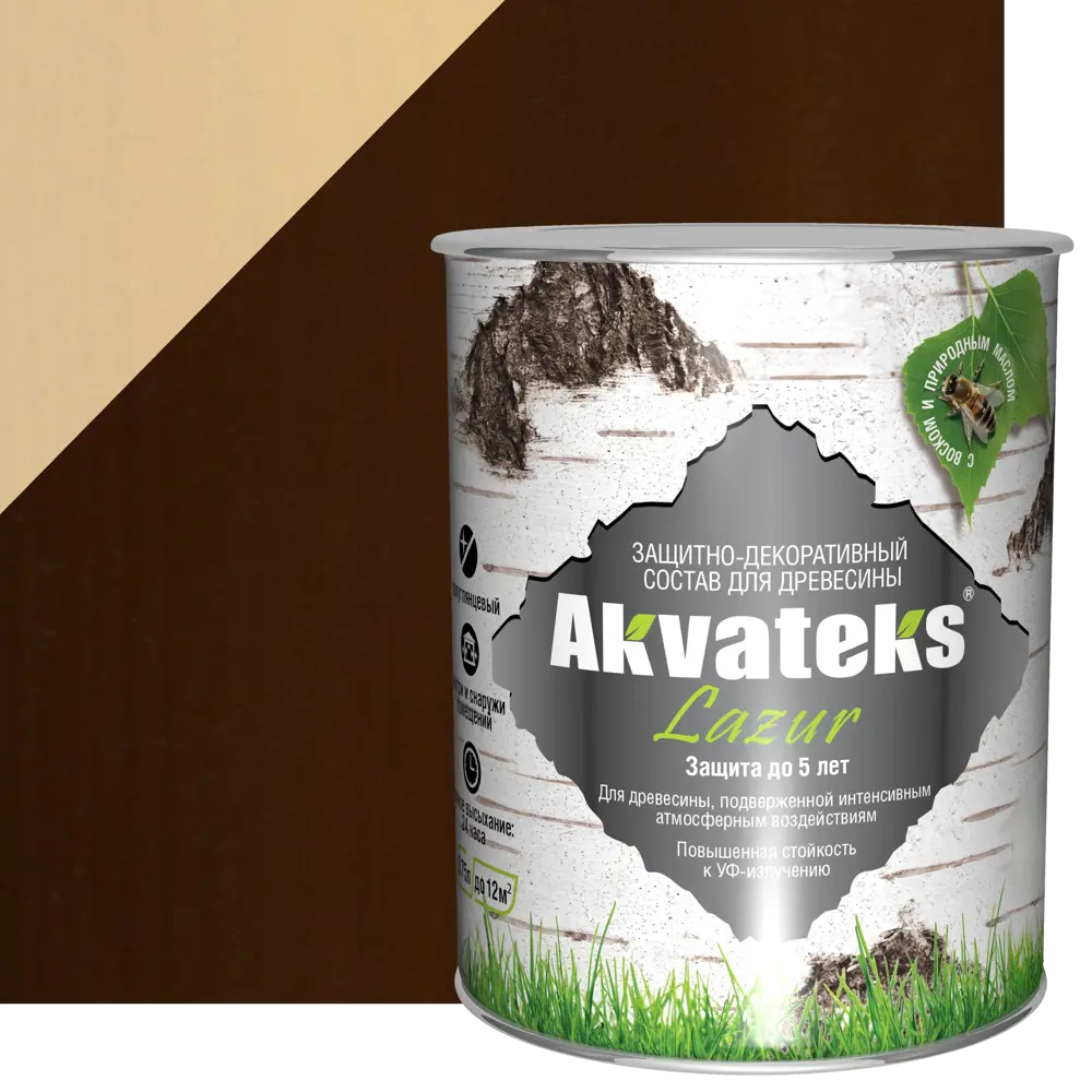 Антисептик АКВАТЕКС для дерева Палисандр 0.75 л - защита и декор 82603239 STLM-0031247