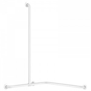 35481W Угловая ручка для душа Basic со скользящей вертикальной частью, белая DELABIE