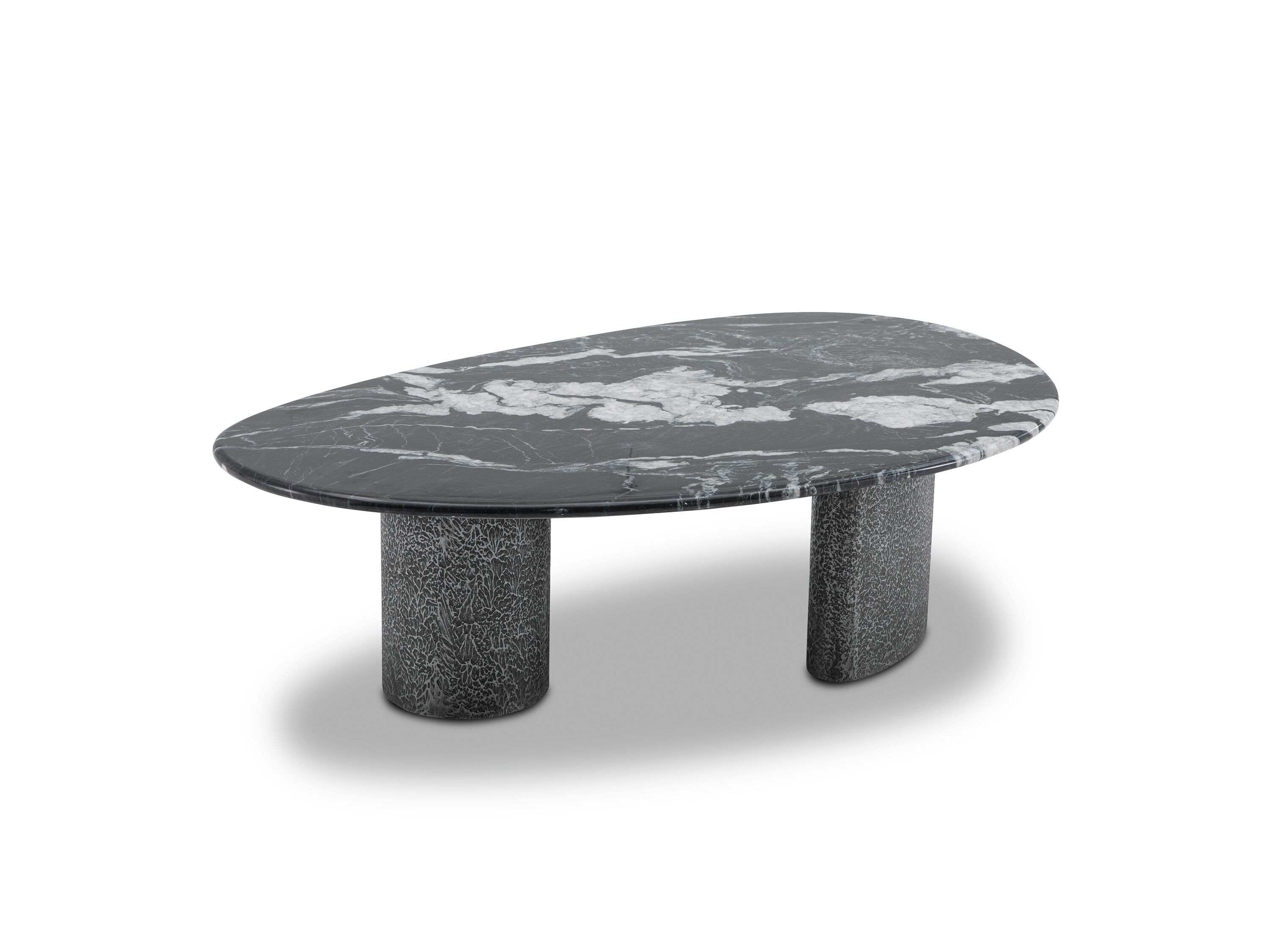 Овальный журнальный столик из мрамора и нержавеющей стали CAMPO DE' FIORI ASCT701 ARCH-00084860 - Вид №2