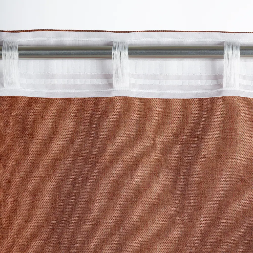 Штора Kreaforta Looks терракот 200×260 см со скрытыми петлями 89409081 STLM-1579601 - Вид №6