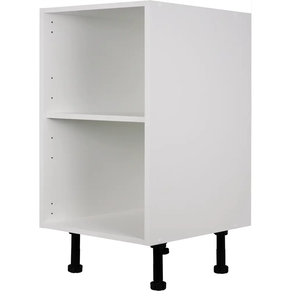 Каркас напольный угловой скошенный 40x70 см, ЛДСП, цвет белый 82239838 STLM-2203935 DELINIA 