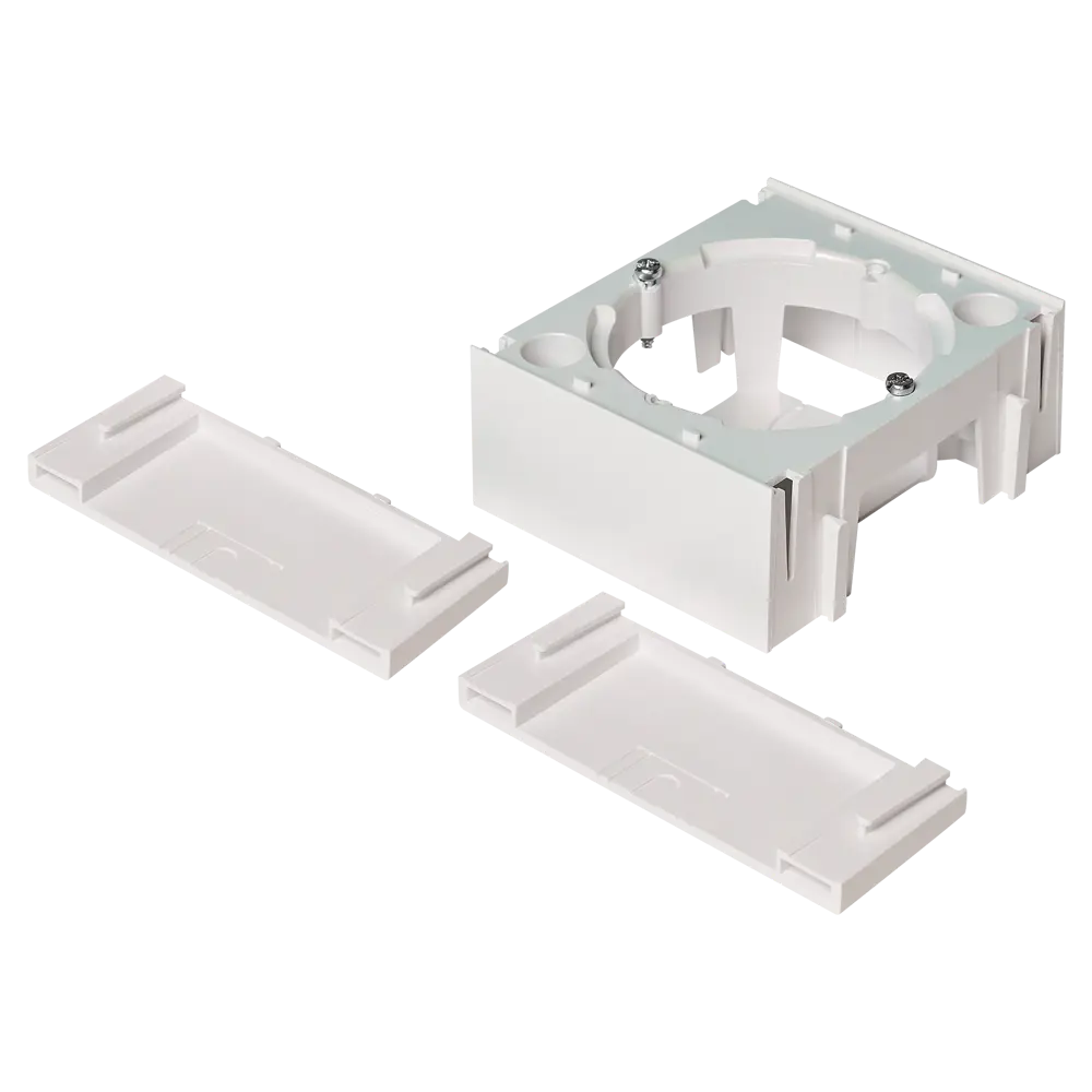 Монтажная коробка под выключатель или розетку Systeme Electric AtlasDesign 85x85 мм IP20 цвет жемчужный 89458820 STLM-2047026  - Вид №1