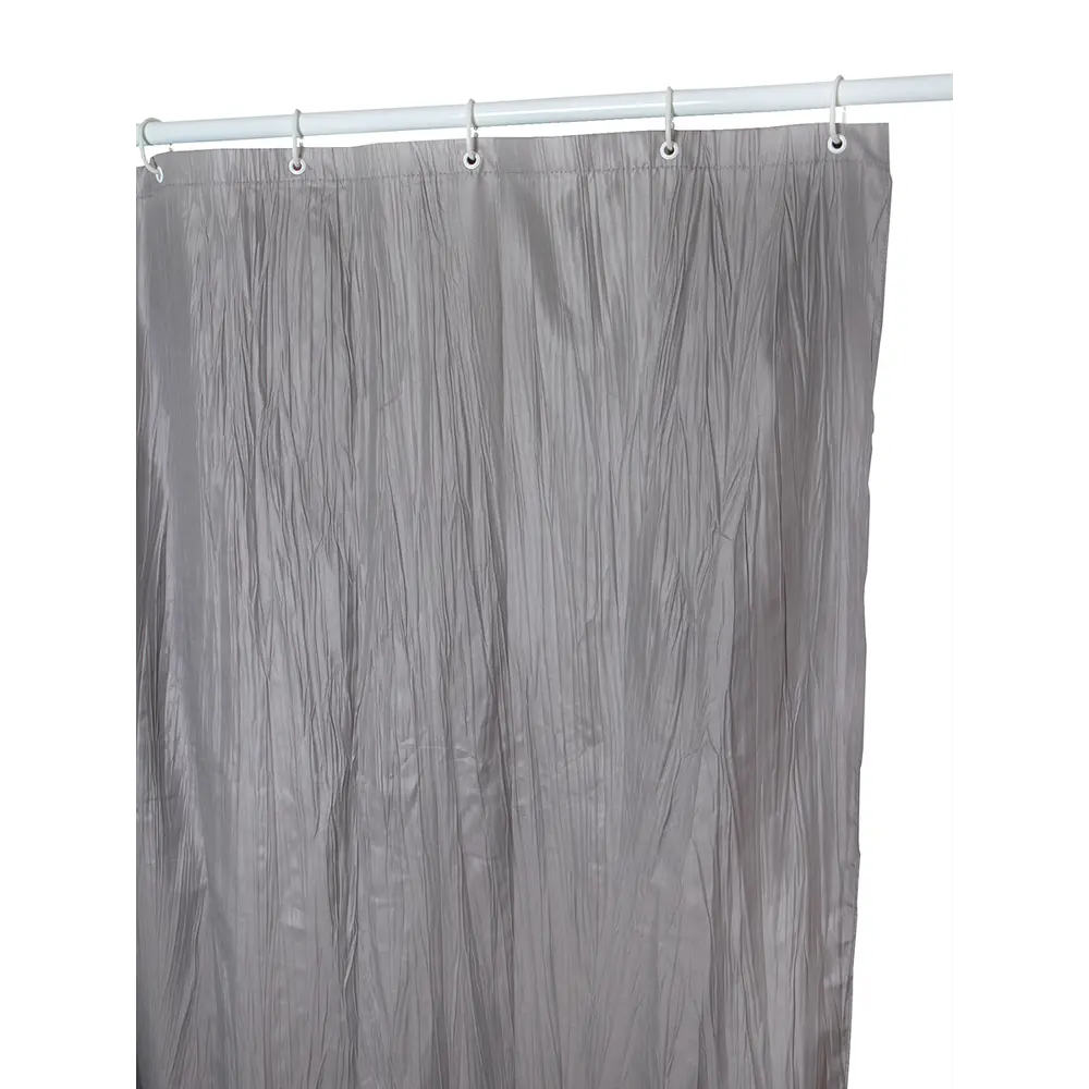 Штора для ванной ZENFORT Fly - серый полиэстер 180x200 см 89379213 Tafta Crash STLM-1367609 - Вид №1