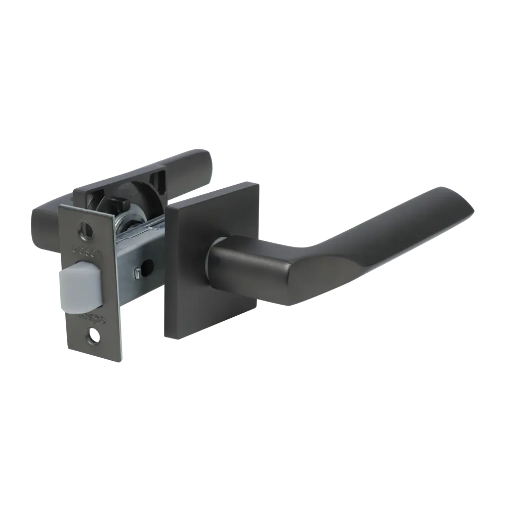 Дверные ручки Edson PS9Q2 на розетке в цвете графит 85166636 STLM-0059297