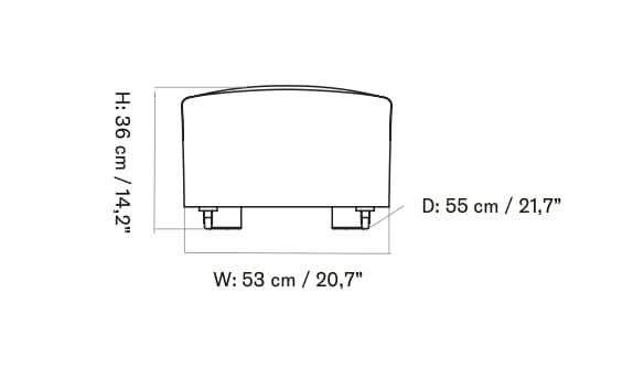 Подставка для ног из овчины Audo Copenhagen The Tired Man ARCH-00124499 - Вид №6