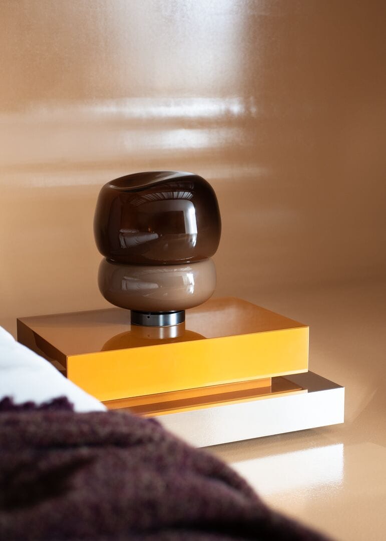 Светодиодная настольная лампа из дутого стекла Baxter Хайку ARCH-00105361 - Вид №1