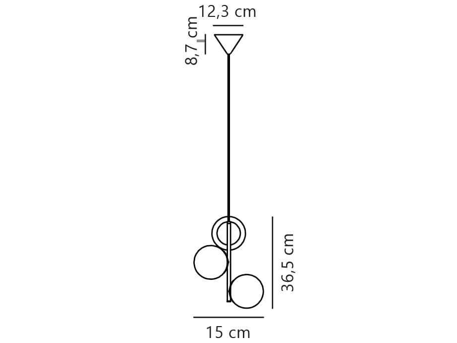 Подвесной светильник из металла и стекла Nordlux Lilly ARCH-00116788 - Вид №10