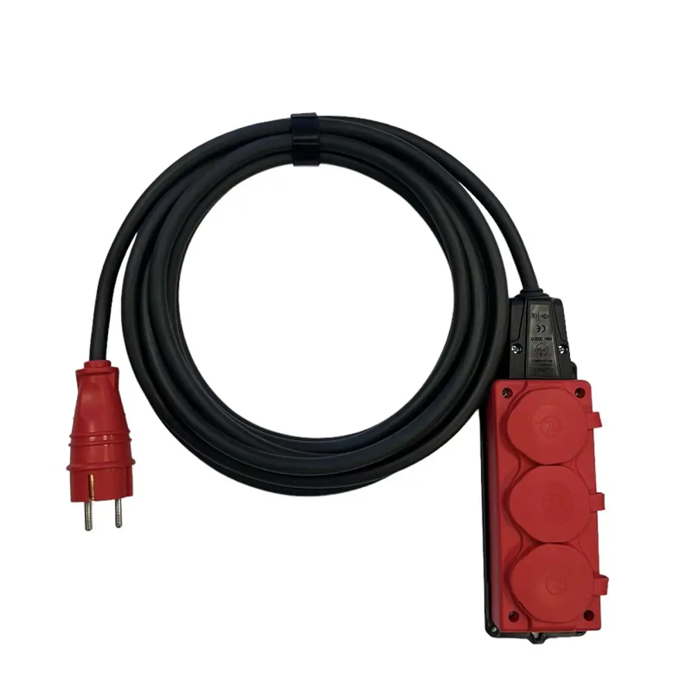 Удлинитель-шнур Itok i-connect-color-SU-PVS-215-3-54-7-red 3 розетки без заземления 2х1.5 мм 7 м 3500 Вт цвет красный