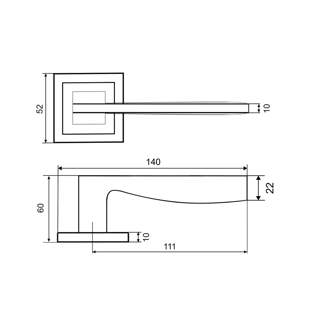 Дверные ручки на розетке Фабрика Замков A 201 AB в стиле классика 18809852 STLM-0012934 - Вид №7