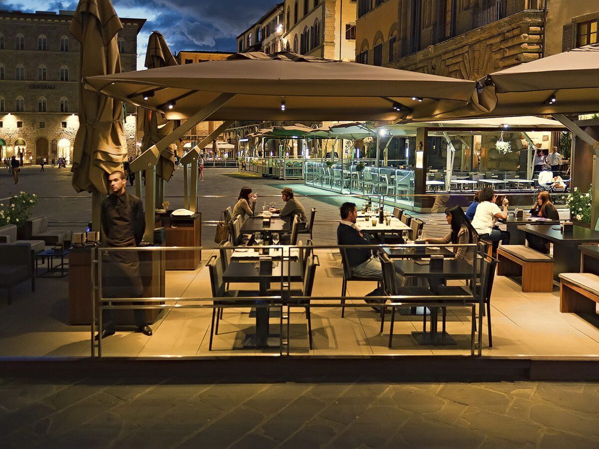 Зонтик с боковым полюсом Ombrellificio Poggesi KING ARCH-00017835 - Вид №8