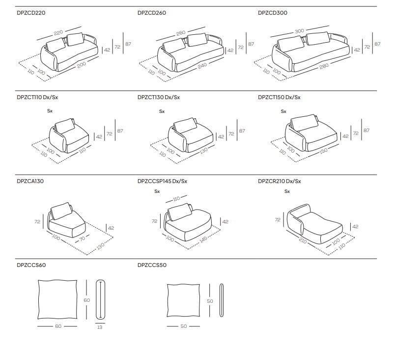 Тканевый съемный изогнутый модульный диван GRUPPO FOX день Фокса ARCH-00099801 - Вид №10