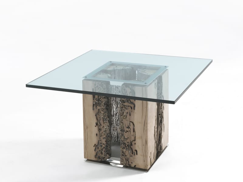 Квадратный стеклянный журнальный столик Riva 1920 Briccole ARCH-00031042 - Вид №1