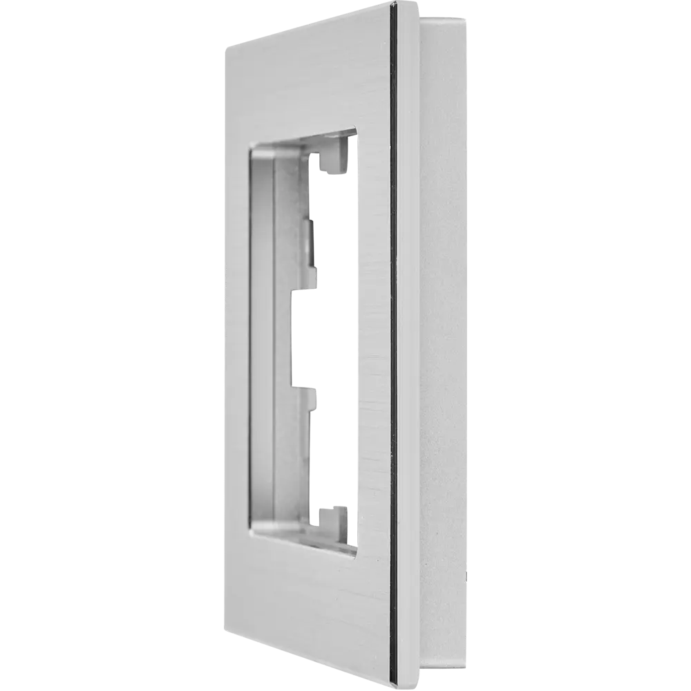 Рамка для розеток и выключателей IEK Brite 1 пост цвет алюминий 87761332 STLM-2117947 - Вид №1