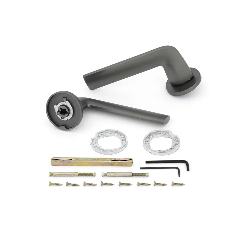 Дверные ручки Palladium Z 111 GF, без запирания, комплект, цвет графит STLM-2059913 - Вид №1