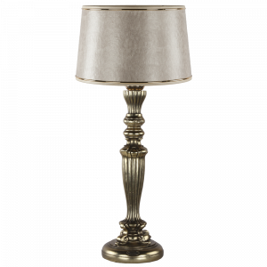 32116,34057 Настольная лампа Богемия Бронза Тюссо Игуана Беж BOGACHO