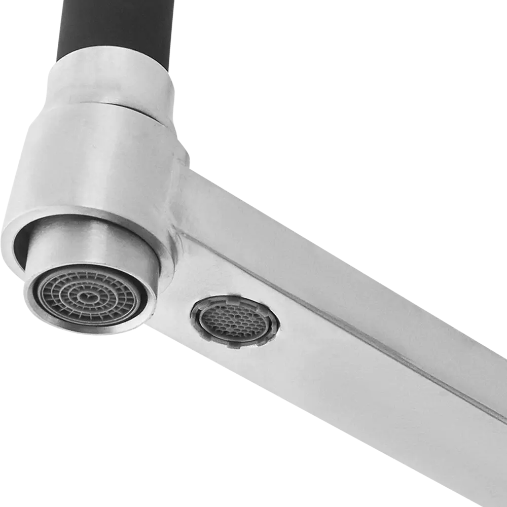 Кухонный смеситель Osgard с аэратором и гибким изливом, черный 86757465 Gron STLM-0071294 - Вид №4