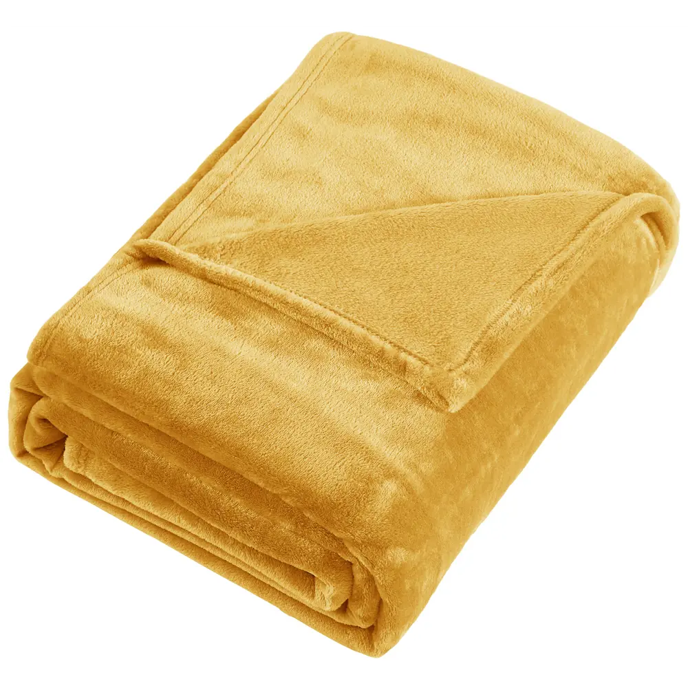 Плед Inspire Flandria 200x220 см микрофибра цвет желтый Jane 5 STLM-2013583