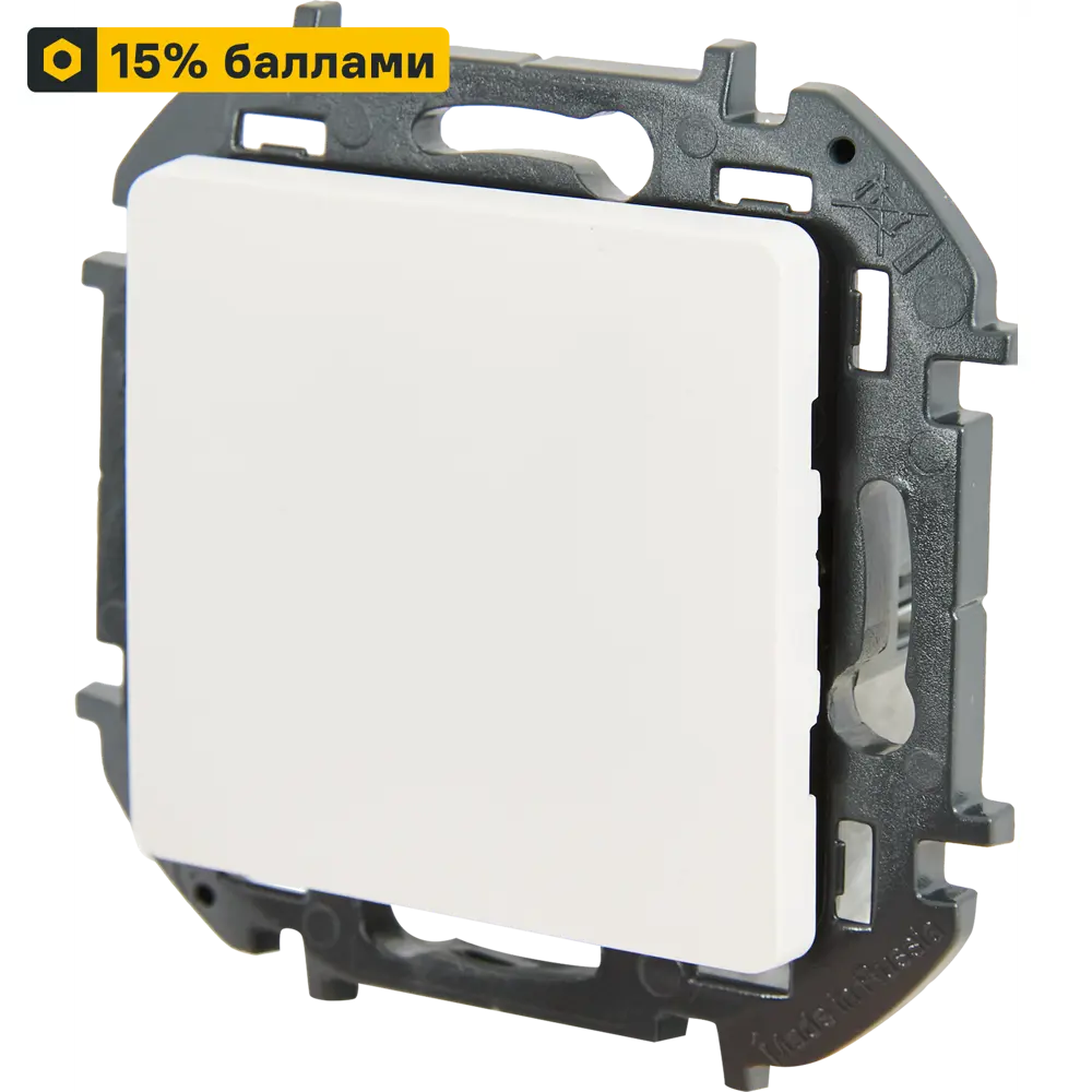 LEXMAN Lilian — одноклавишный выключатель скрытого монтажа в белом матовом исполнении 86761732 STLM-0071419