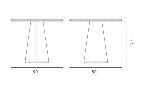 Деревянный квадратный стол Vergés Conic ARCH-00099957 - Вид №3