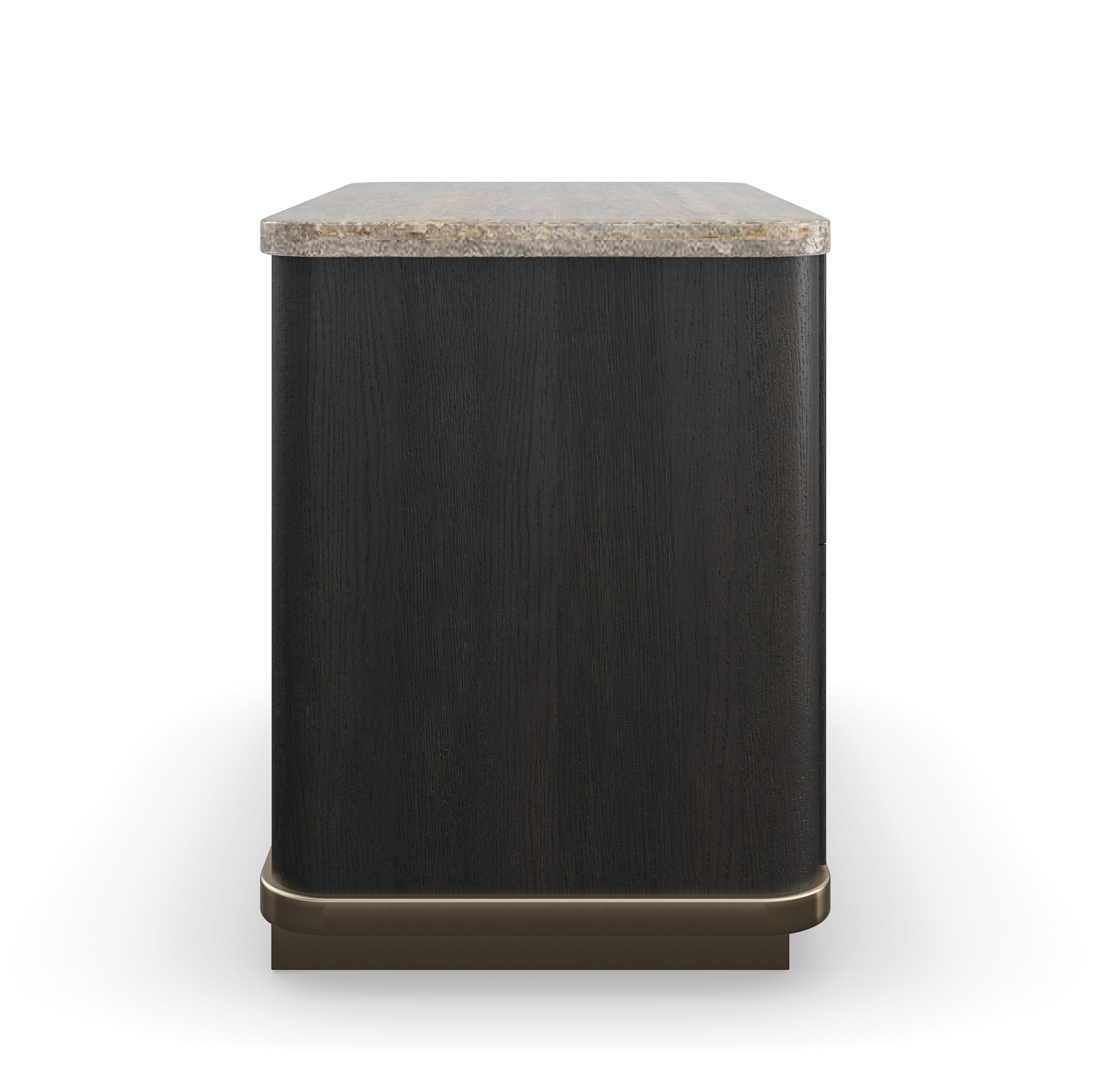 Прямоугольная тумбочка из травертина с ящиками Caracole Rhythm ARCH-00042123 - Вид №5