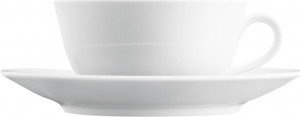 10642874 Furstenberg Чашка чайная с блюдцем Furstenberg "Вагенфельд" 200мл (белая) Фарфор