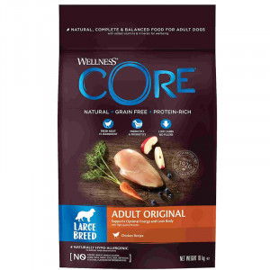 ПР0053621 Корм для собак Core для крупных пород, курица сух. 10кг Wellness
