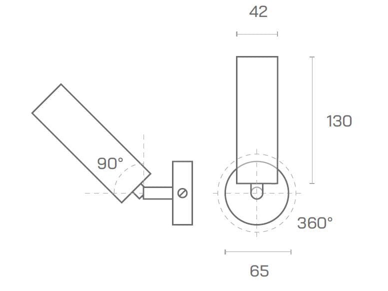 Регулируемая алюминиевая настенная лампа Amarcords Tobe ARCH-00069350 - Вид №16