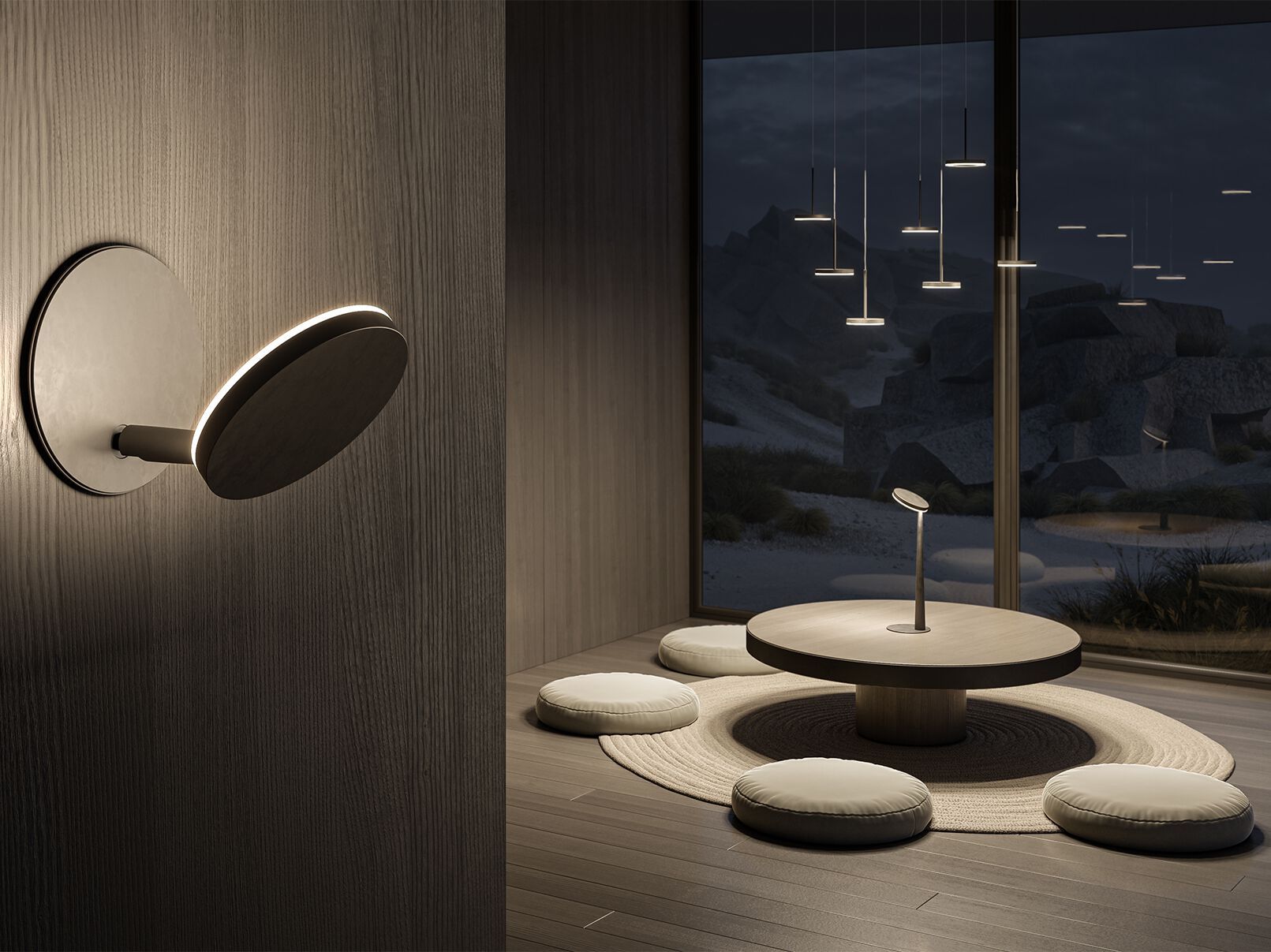 Литой алюминиевый светодиодный подвесной светильник Panzeri красивая ARCH-00097919 - Вид №11